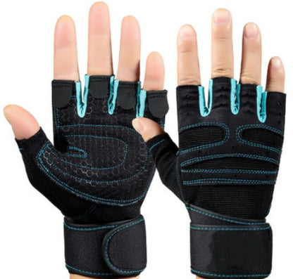 Half Finger Gym Gloves for Weightlifting, Workout & Fitness Training