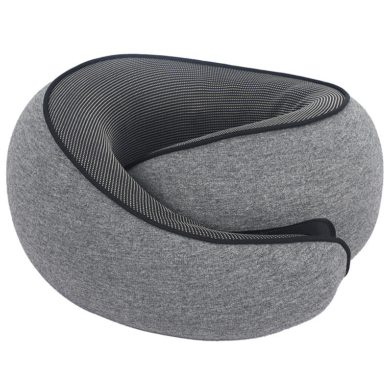 Travel Neck Pillow – Soft Memory Foam Support for Airplane, Car & Office