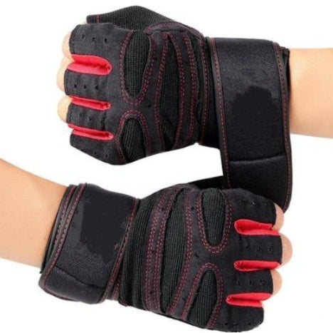 Half Finger Gym Gloves for Weightlifting, Workout & Fitness Training