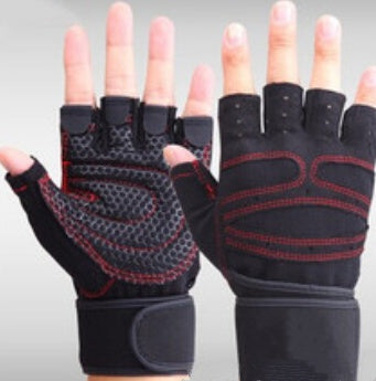 Half Finger Gym Gloves for Weightlifting, Workout & Fitness Training